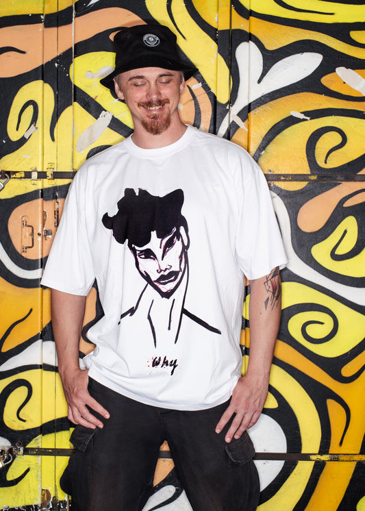 TEE-SHIRT OVERSIZE UNISEXE - Dark Face - HAND MADE DESIGN