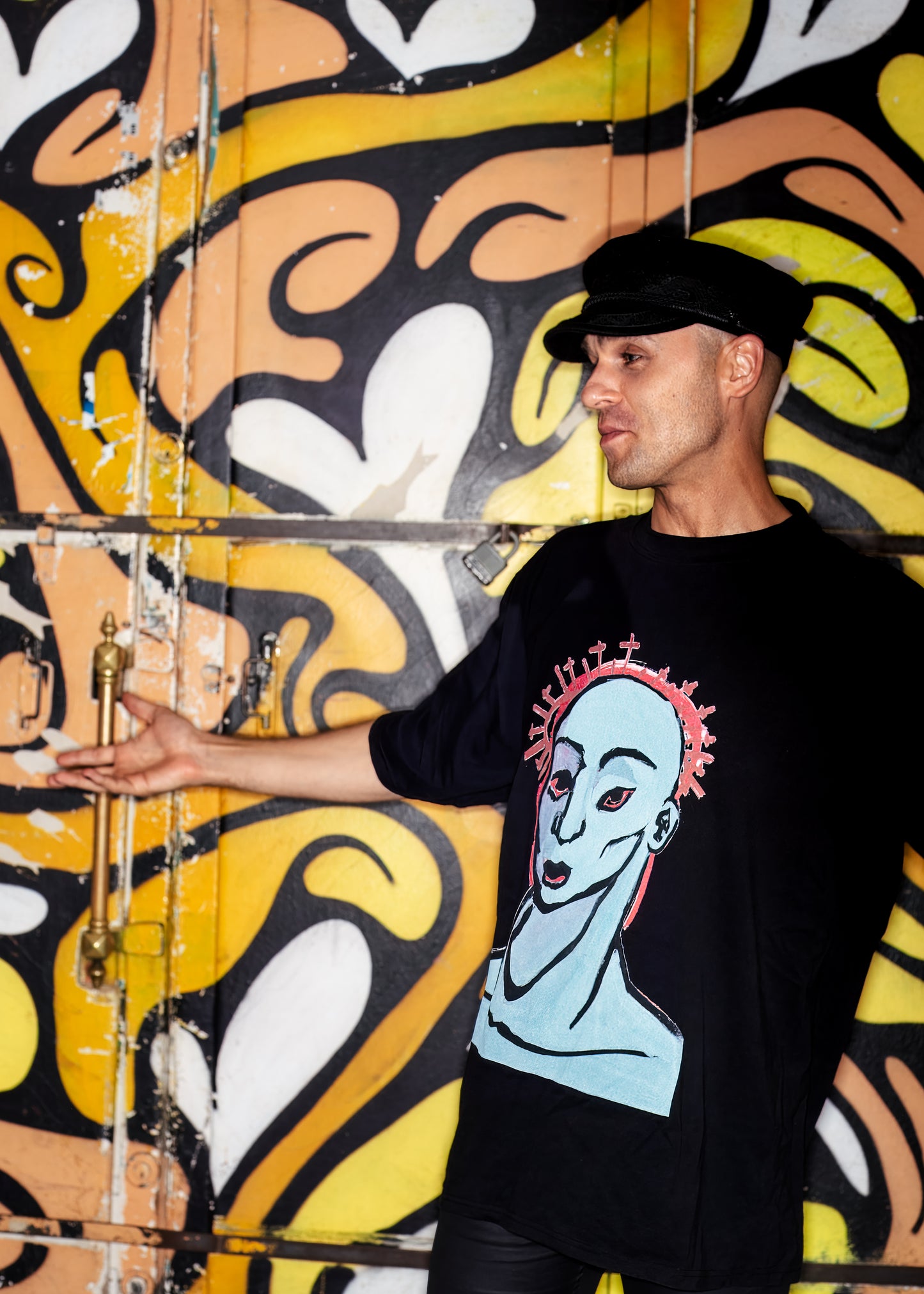 TEE-SHIRT OVERSIZE UNISEXE - Punk Jesus - HAND MADE DESIGN