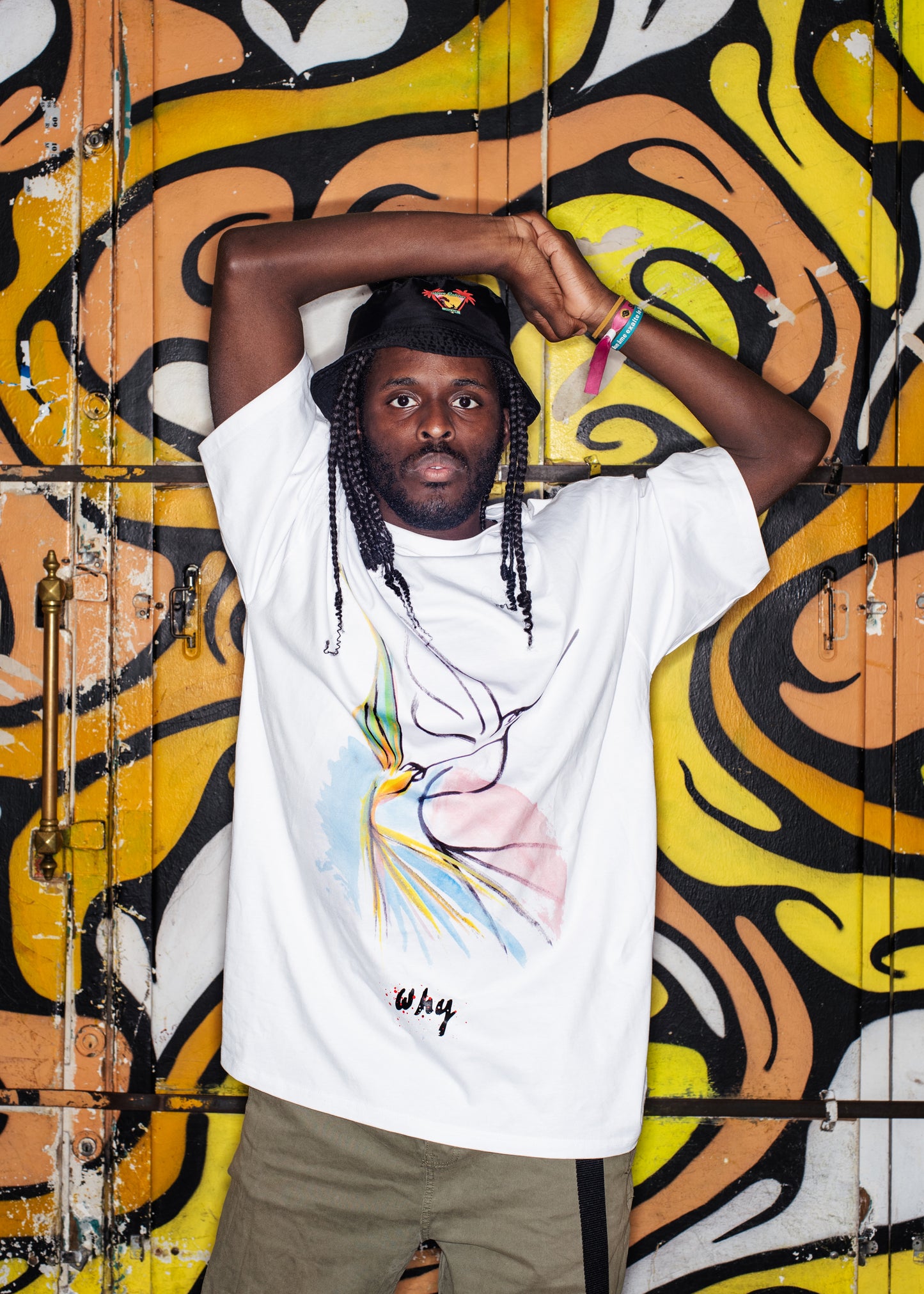 TEE-SHIRT OVERSIZE UNISEXE - Colibris - HAND MADE DESIGN